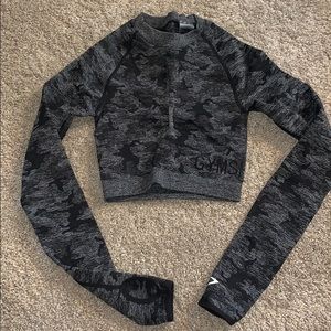 Nwot gymshark camo top xs